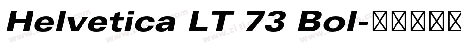 Helvetica LT 73 Bol字体转换